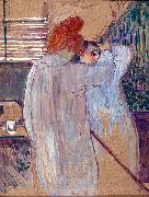 Henri  Toulouse-Lautrec Two Women in Nightgowns painting